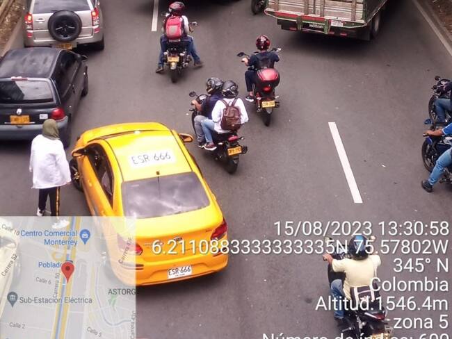 Bloqueo de vías en Medellín- foto cortesía