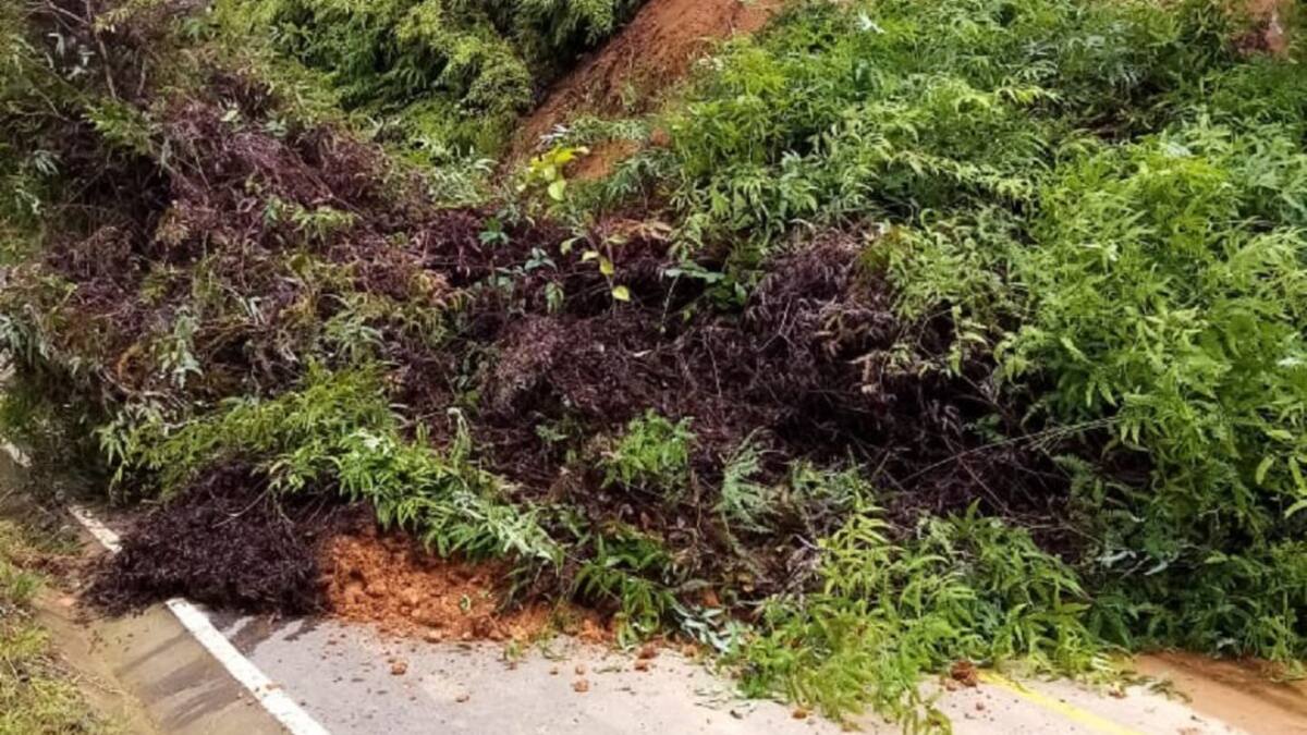 Derrumbe tiene incomunicado a un corregimiento con el oriente de Caldas