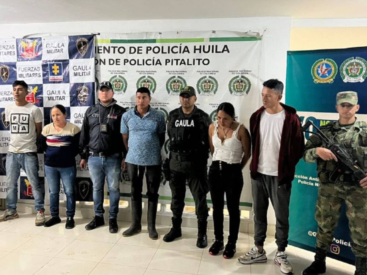 Capturan a ‘Los Incontables’ en el Huila
