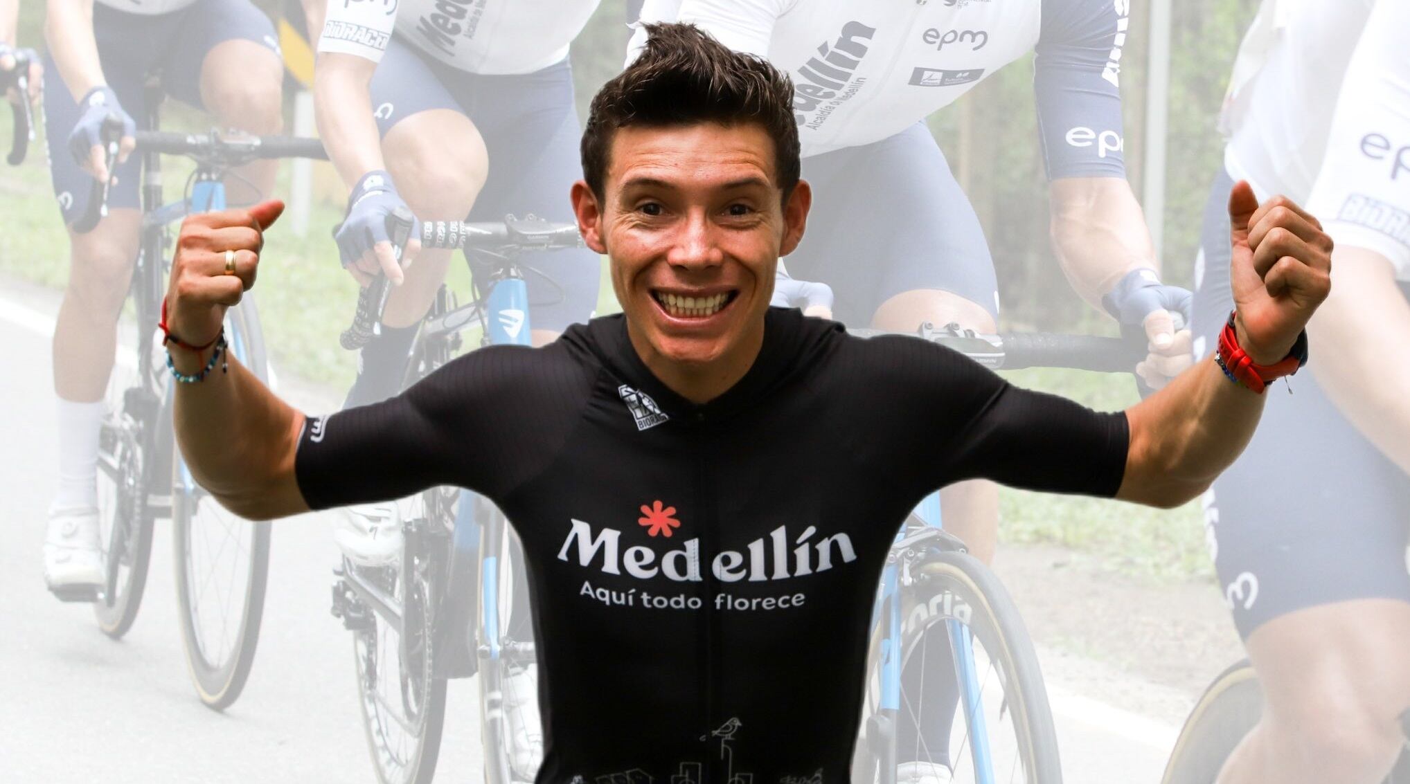 Miguel Ángel López, nuevo corredor del Team Medellín / Twitter @team_medellin