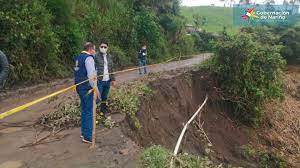 Afectaciones por invierno en Nariño. Foto: Gobernación de Nariño