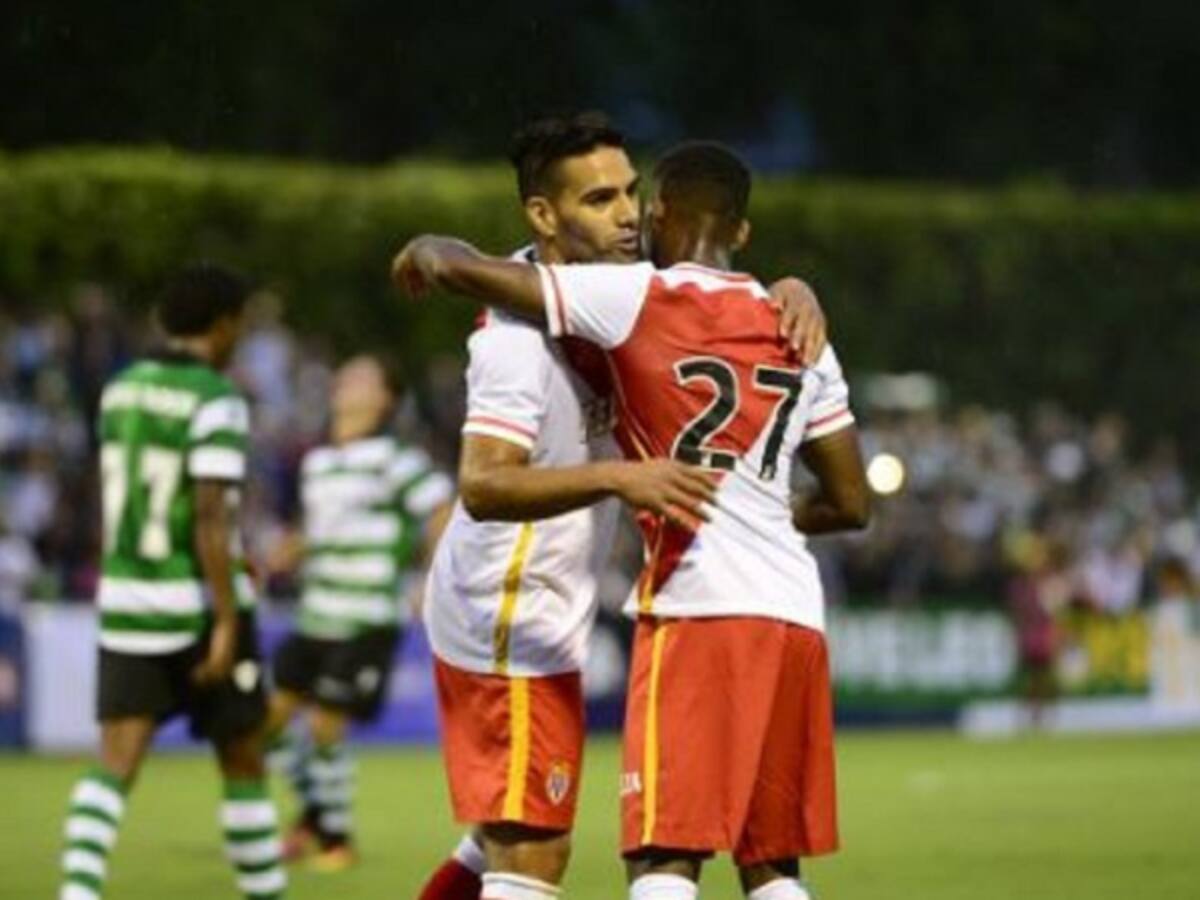 Falcao marcó doblete en la victoria del Mónaco sobre el Sporting Lisboa