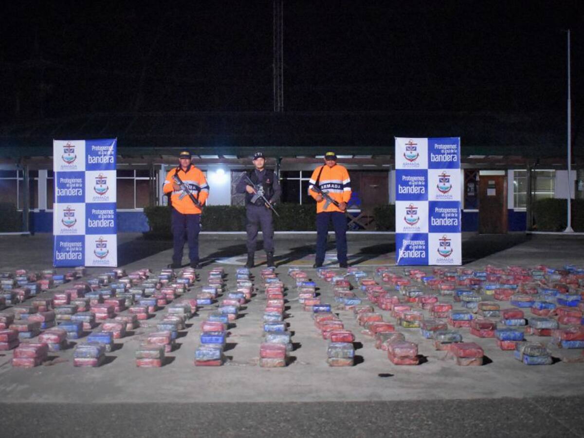 Incautan una tonelada de cocaína en el puerto de Turbo, Antioquia