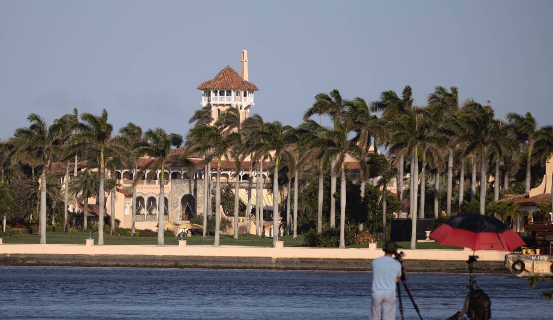 El FBI allanó Mar-A-Lago, una propiedad en Florida del expresidente Donald Trump  Foto: Getty