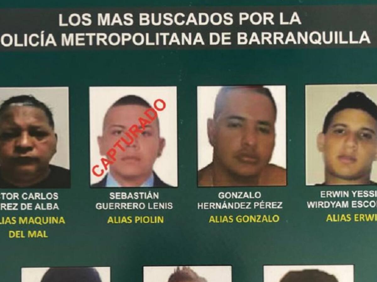 Estos son los más buscados por la Policía en Barranquilla