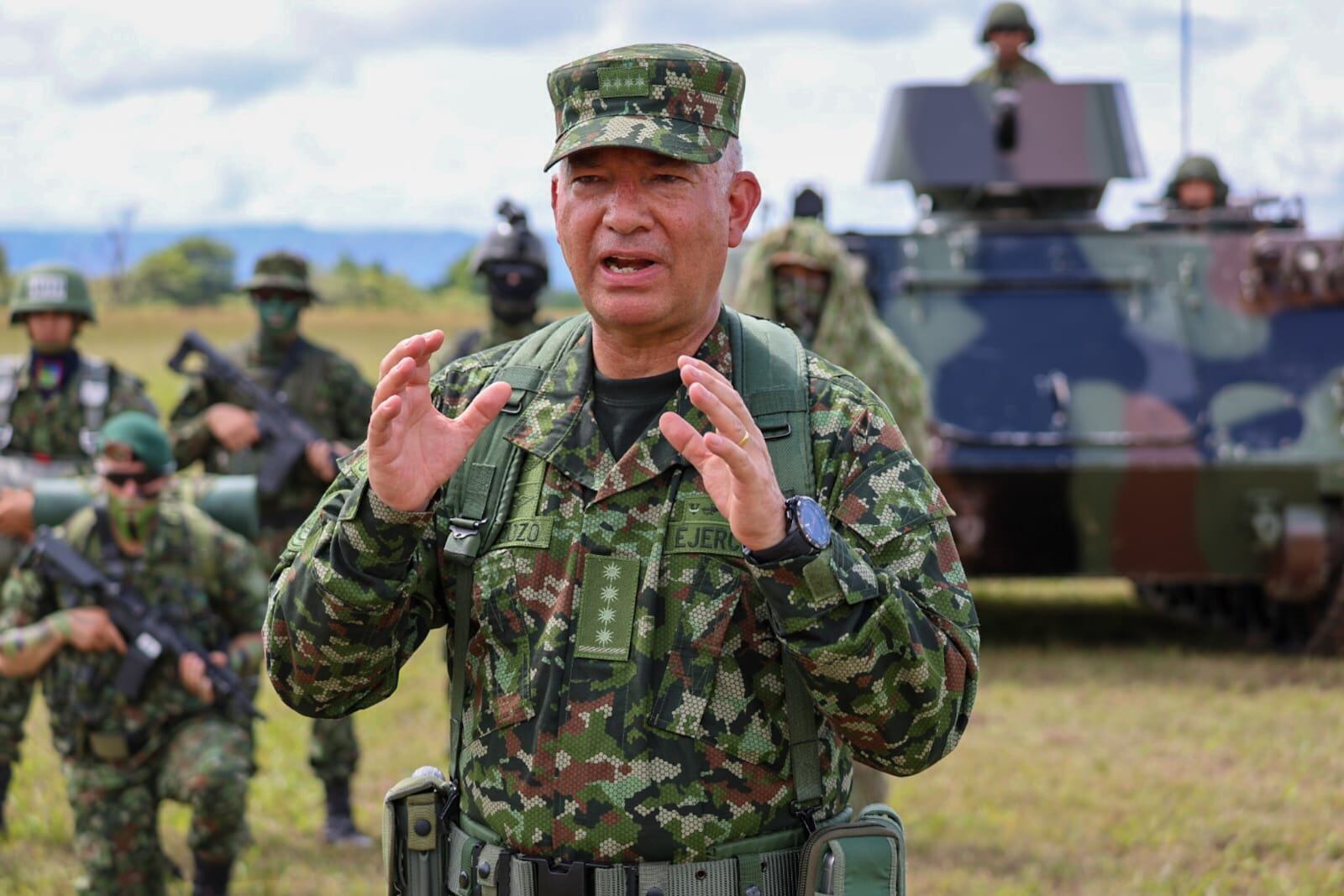 General Luis Emilio Cardozo, comandante del Ejército.
