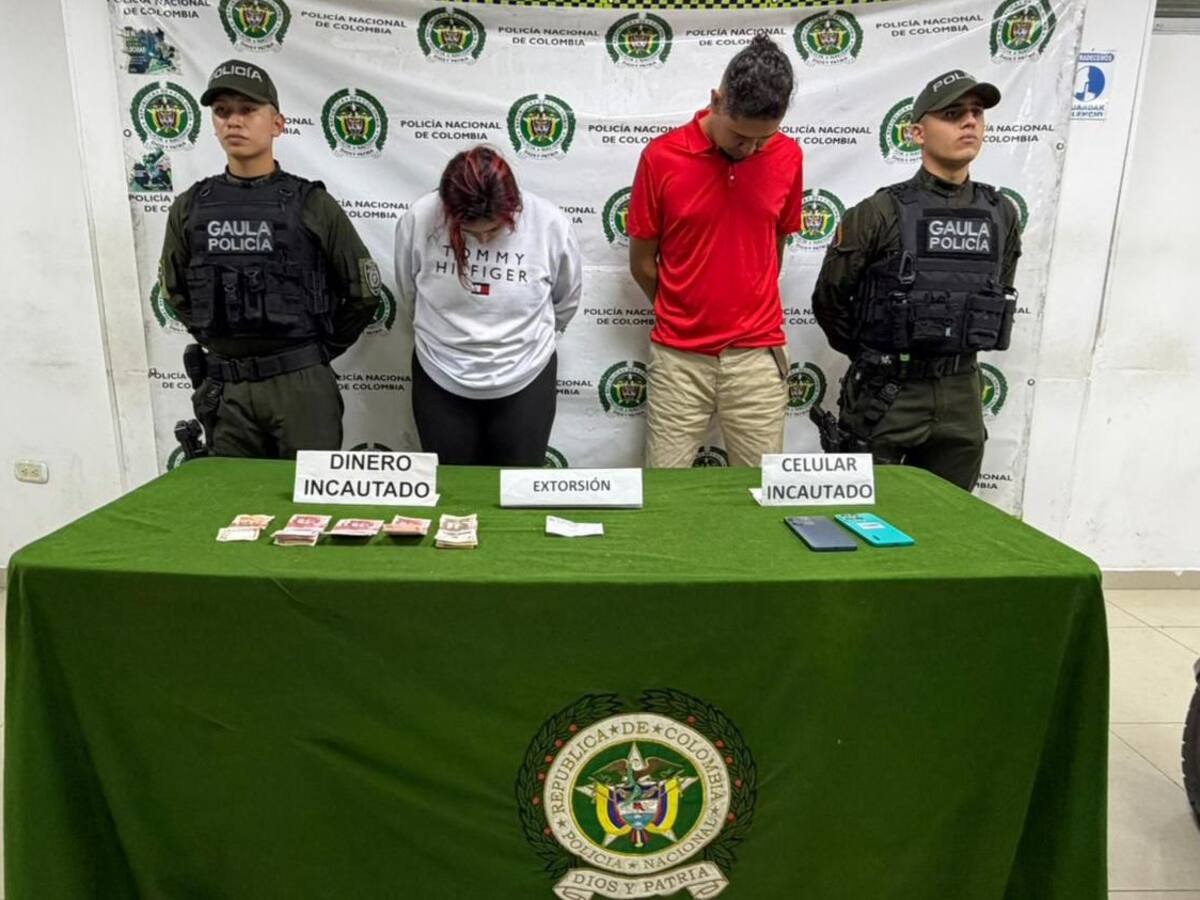 GAULA de la Policía capturó a pareja que se hacía pasar por disidencias para extorsionar en Palmira