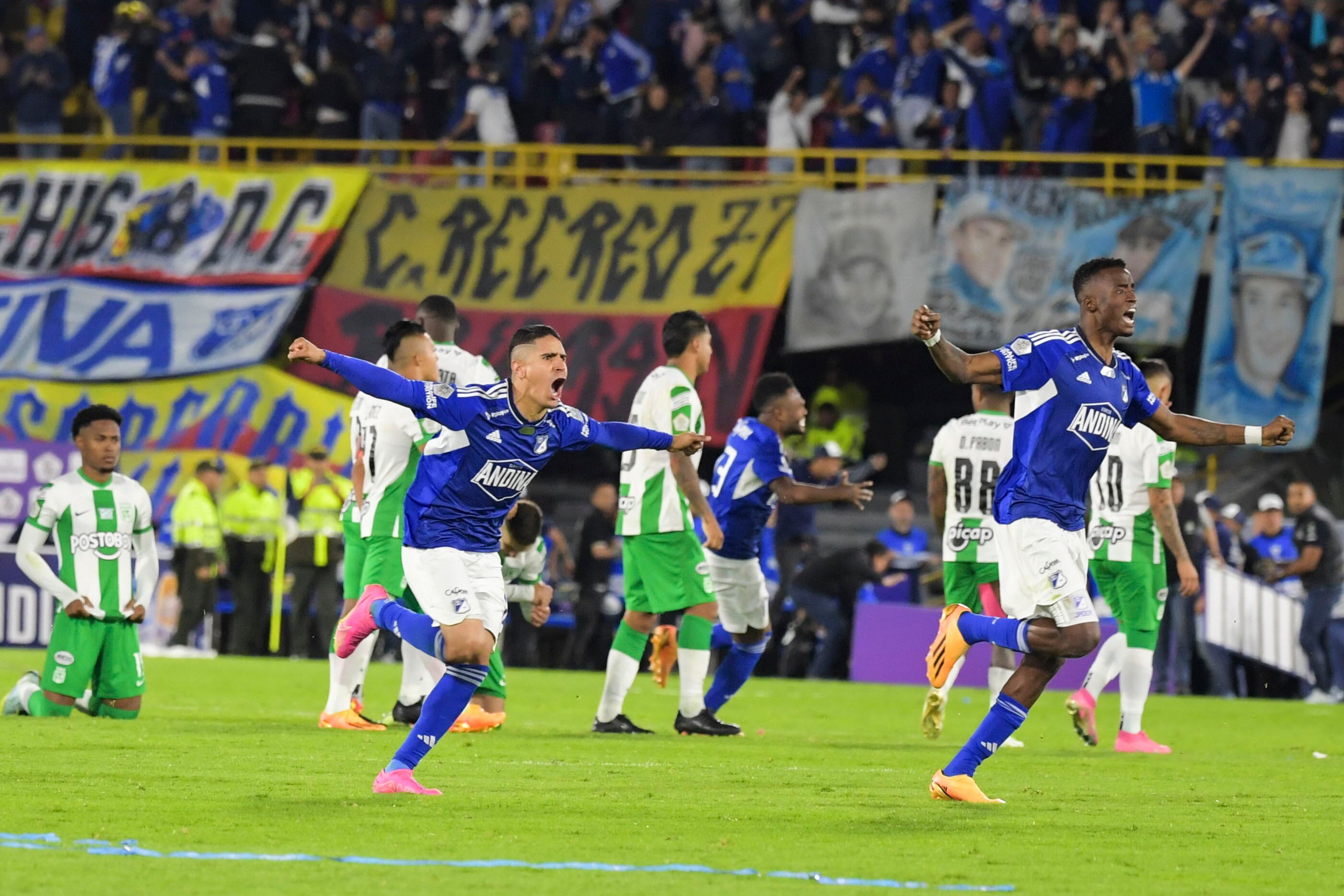 Millonarios celebra el título contra Nacional el pasado 24 de junio. (Photo by Daniel Munoz/VIEWpress)