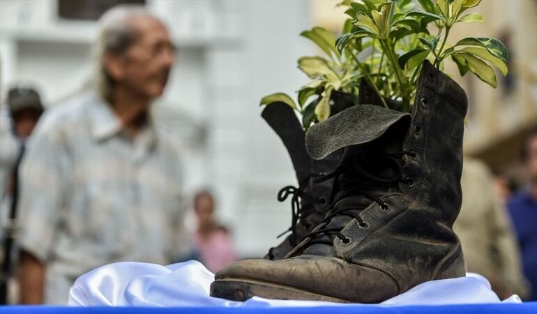 Cuatro años tras la firma del acuerdo, ¿usted qué piensa de la paz?. Foto: Getty Images / LUIS ROBAYO