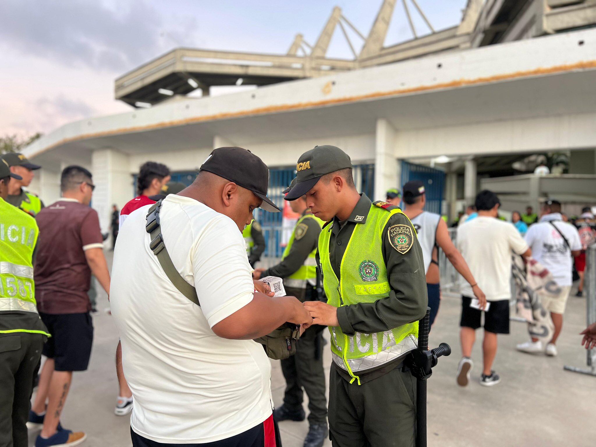 Ingreso al estadio Metropolitano: cortesía Alcaldía de Barranquilla.