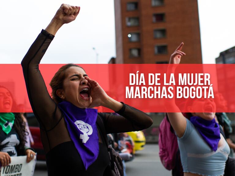 Marchas del Día de la Mujer en Bogotá (Foto: Chepa Beltran/Long Visual Press/Universal Images Group via Getty Images)