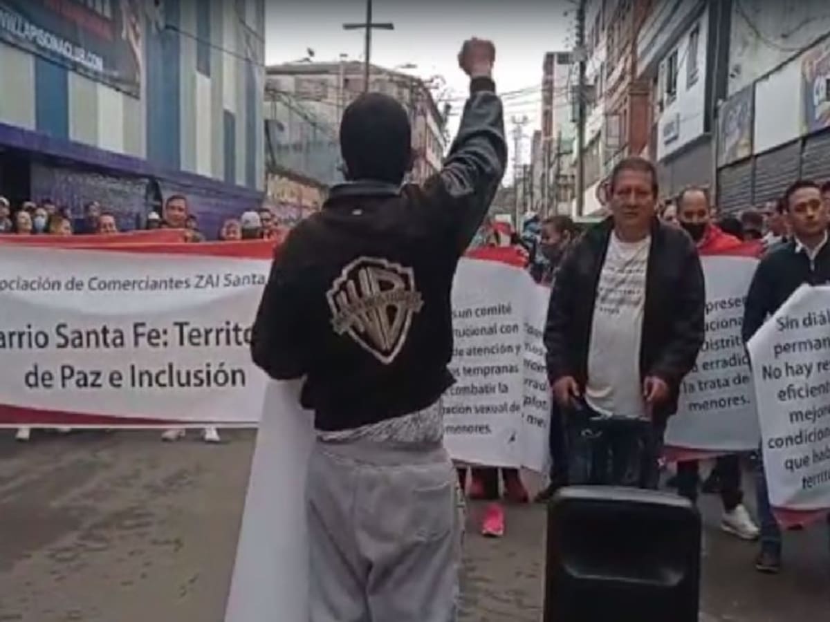 Comerciantes del barrio Santa Fe piden garantías laborales al Distrito