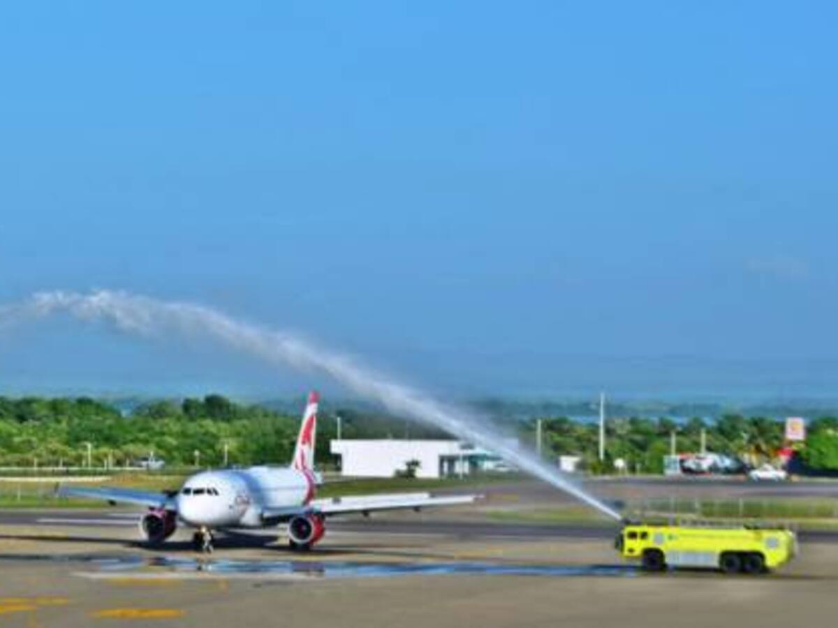 Air Canadá inauguró nuevo vuelo de temporada hacia Cartagena