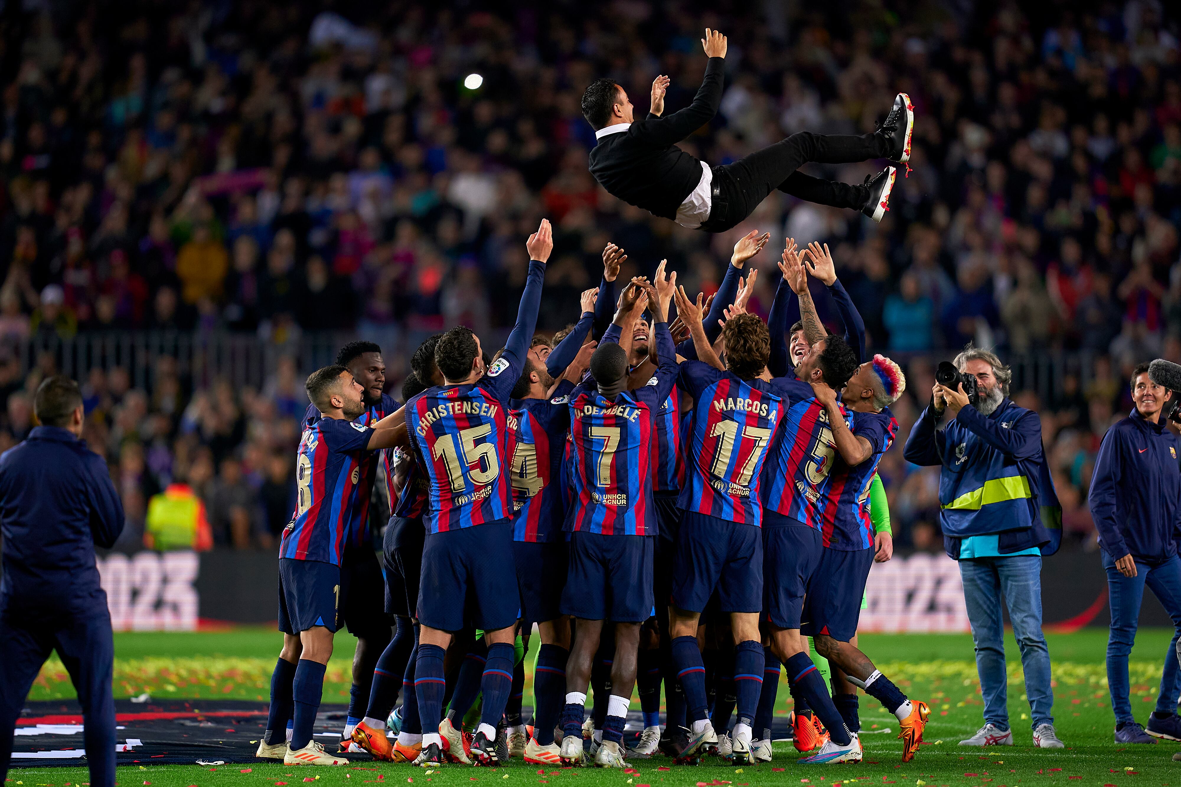 Xavi Hernández, campeón de LaLiga 2023 con FC Barcelona