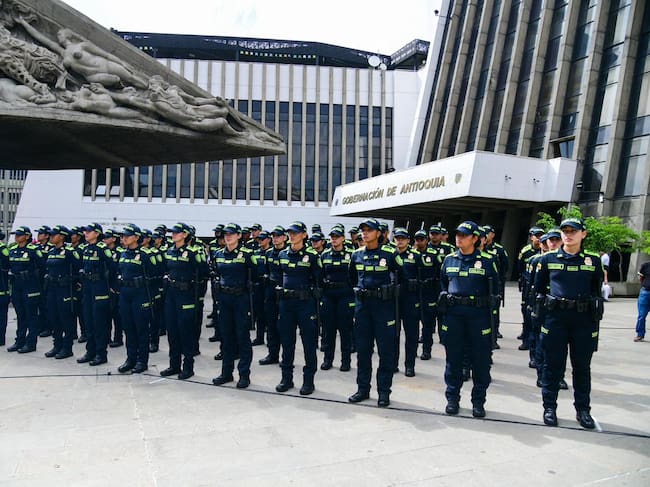 Aumento de policías en Antioquia. Foto: Cortesía, Gobernación de Antioquia
