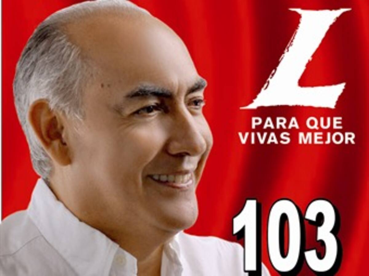 Carlos Julio Bonilla, número 103 a la Cámara por Cauca .Partido Liberal