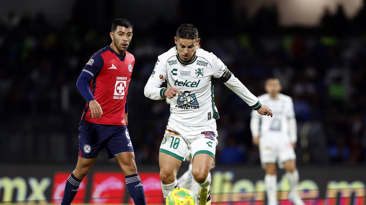 León, de James Rodríguez, pierde con Cruz Azul y aplaza su clasificación a la fase final de la Liga