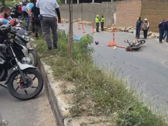 Muere motociclista en la vía Bucaramanga- Girón