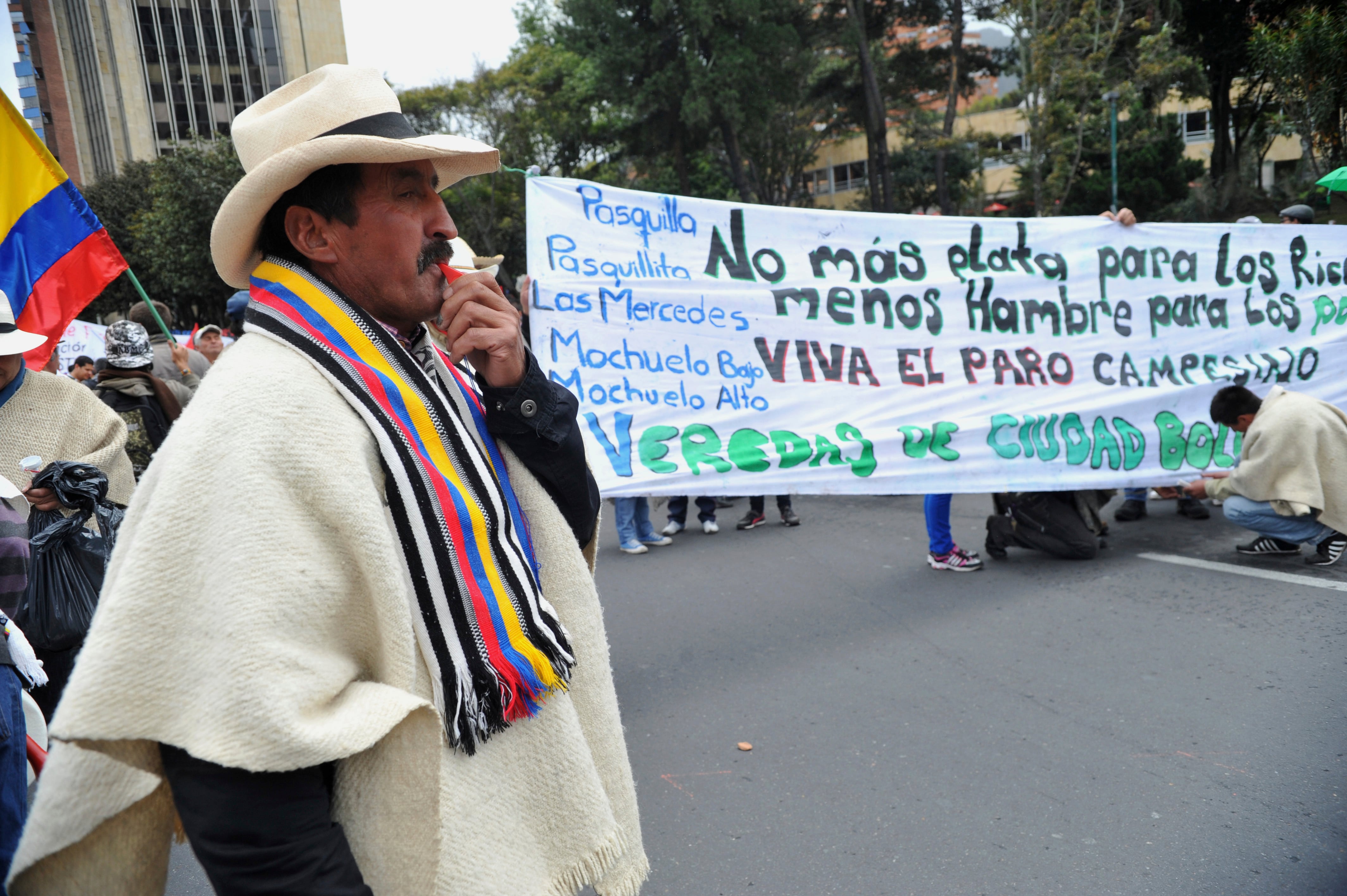 Paro campesino, imagen de referencia. Foto: Getty Images.
