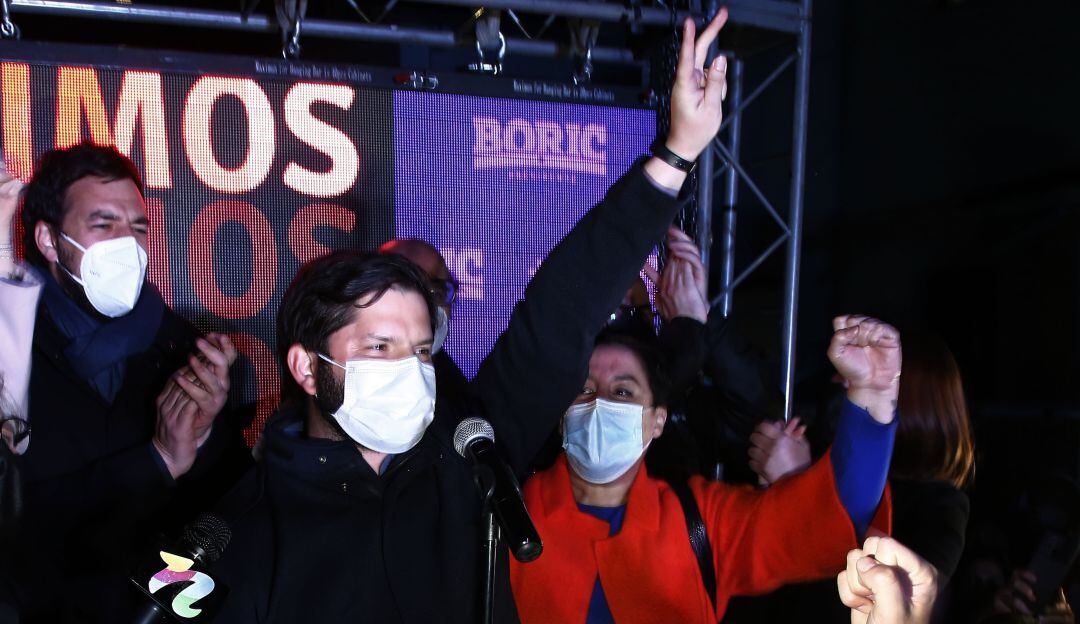 El candidato Gabriel Boric