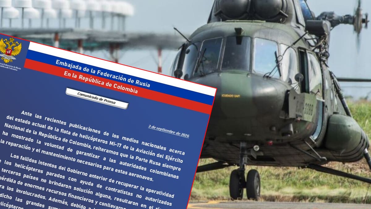 Rusia reitera voluntad de cooperar con Colombia para reparar helicópteros Mi-17
