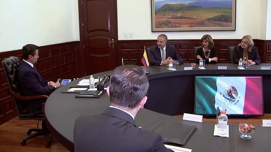 ¿Qué conversaron Naranjo y Holguín en su reunión con Peña Nieto?. Foto: Vicepresidencia