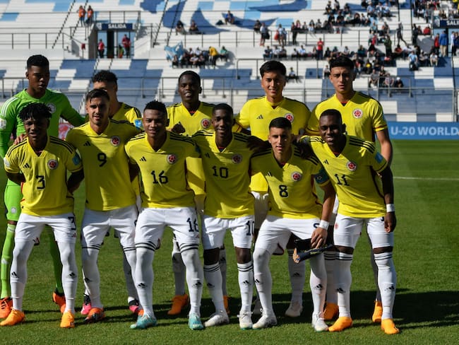 La Selección Colombia Sub-20 goleó 5-1 a Eslovaquia en los octavos de final. (Photo by ANDRES LARROVERE/AFP via Getty Images)