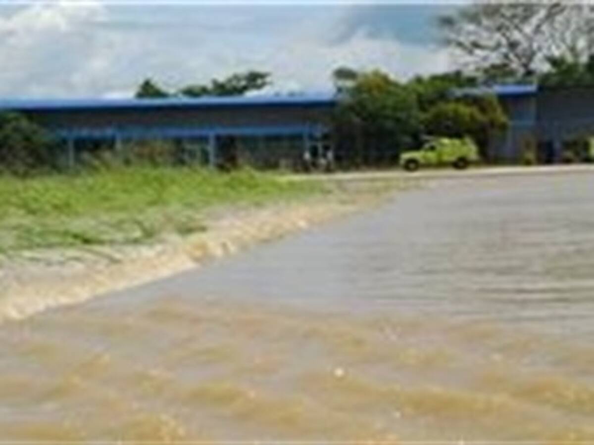 Se inundó el aeropuerto de Tolú, Sucre