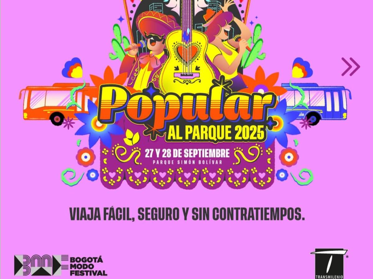 Cierres viales en Bogotá por Festival Popular al Parque, 27 y 28 septiembre: desvíos y rutas alternas