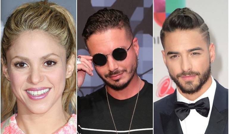 Shakira, J Balvin y Maluma 