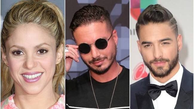 Shakira, J Balvin y Maluma