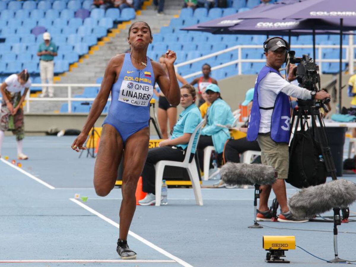 Colombiana en la final de salto largo