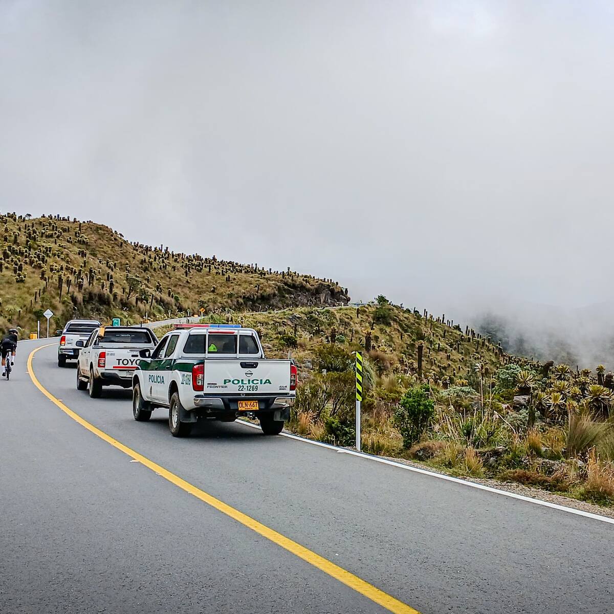 Aumentan controles en vía que atraviesa el Parque Los Nevados entre Tolima y Caldas