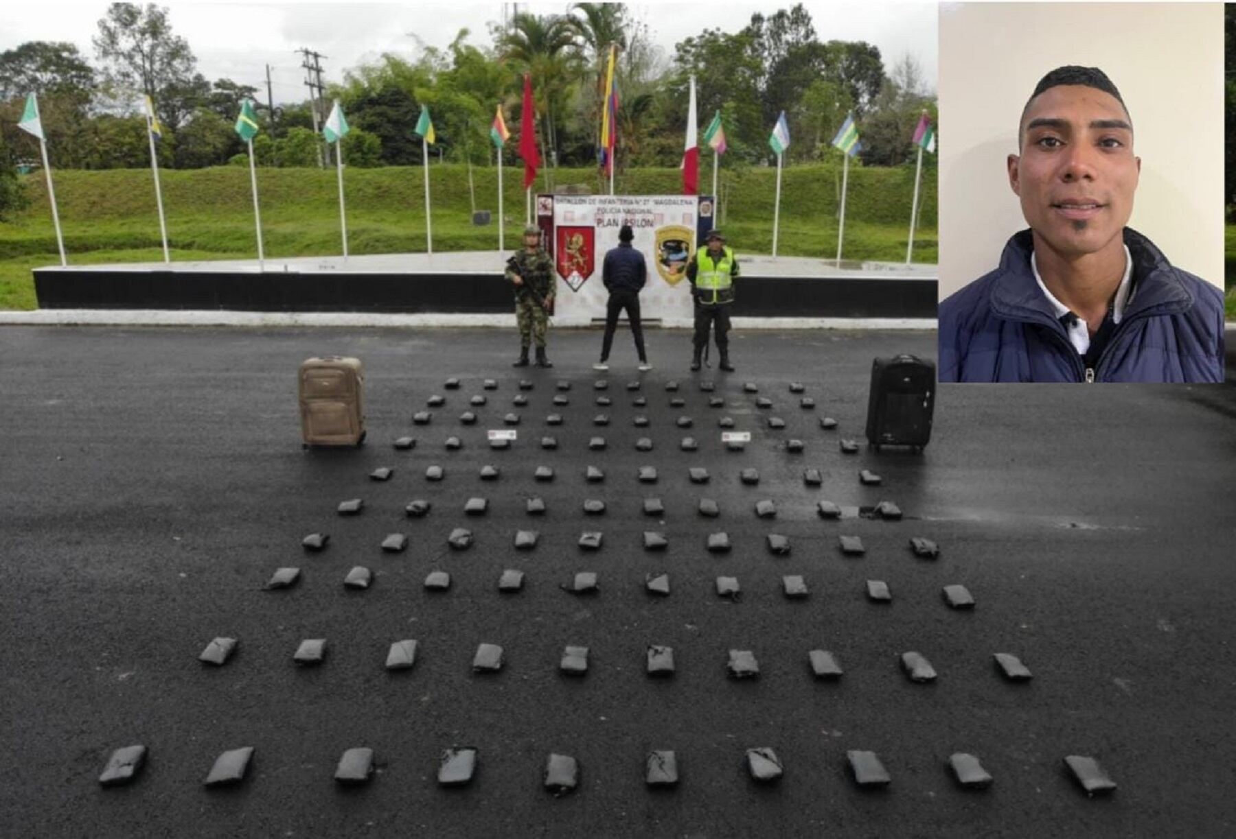 En carreteras del Huila incautan  50 kilos de estupefacientes