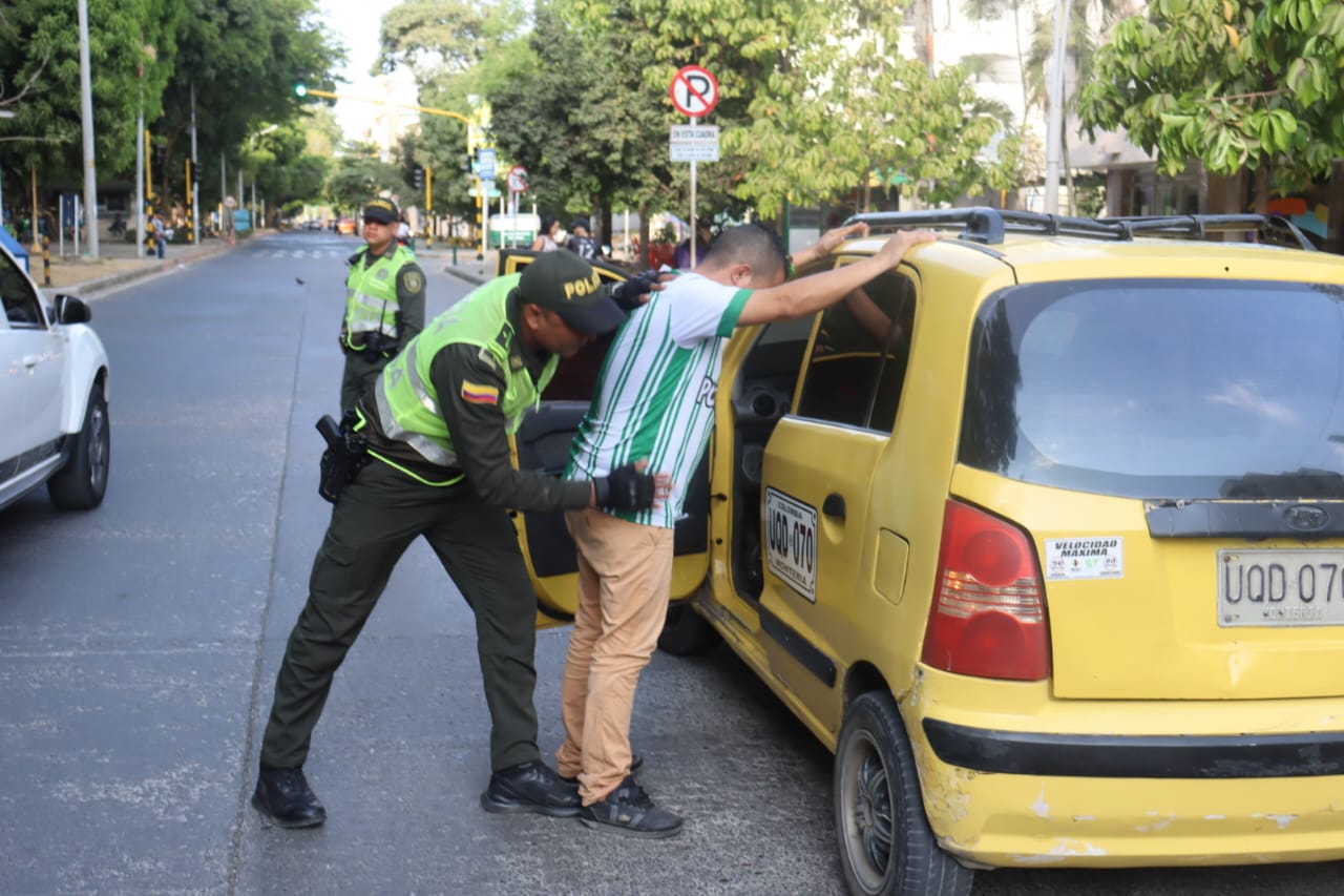 Operativos en el centro de Montería.