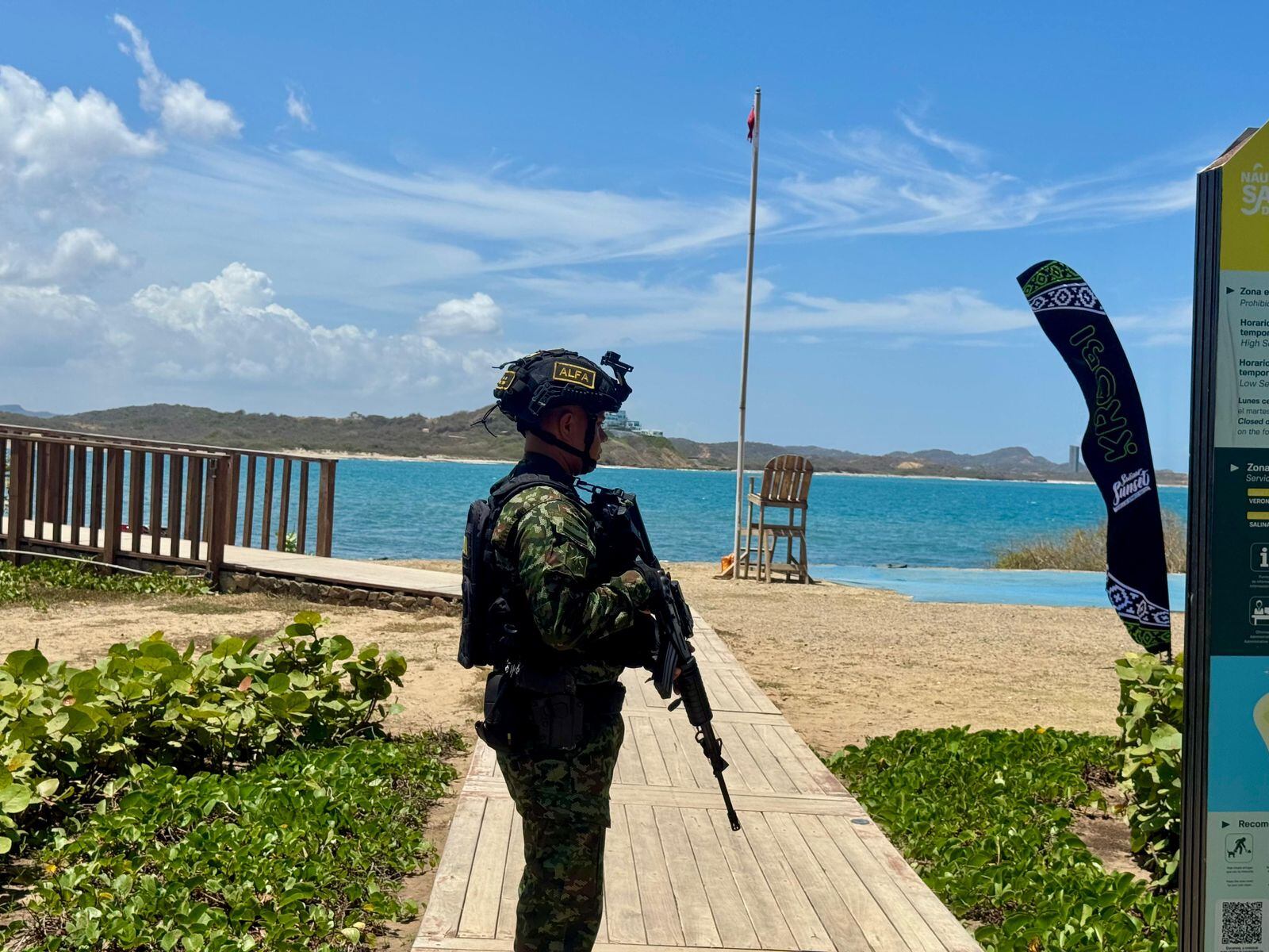 Seguridad en el Atlántico durante este puente festivo. Foto: Gobernación del Atlántico.