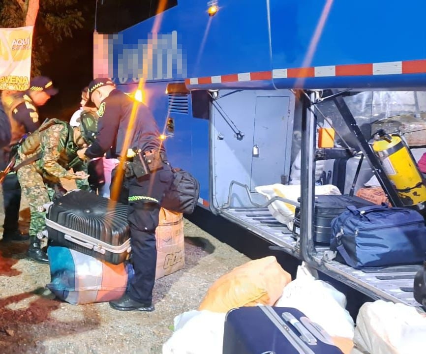 Estupefacientes incautados durante el operativo conjunto entre el Ejército Nacional y la Policía en el municipio de Paicol, Huila.