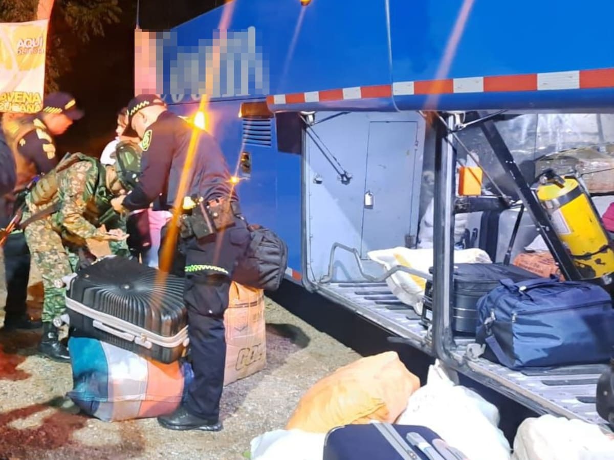 Incautan 28 kilos de marihuana en bus de servicio público en vías del Huila