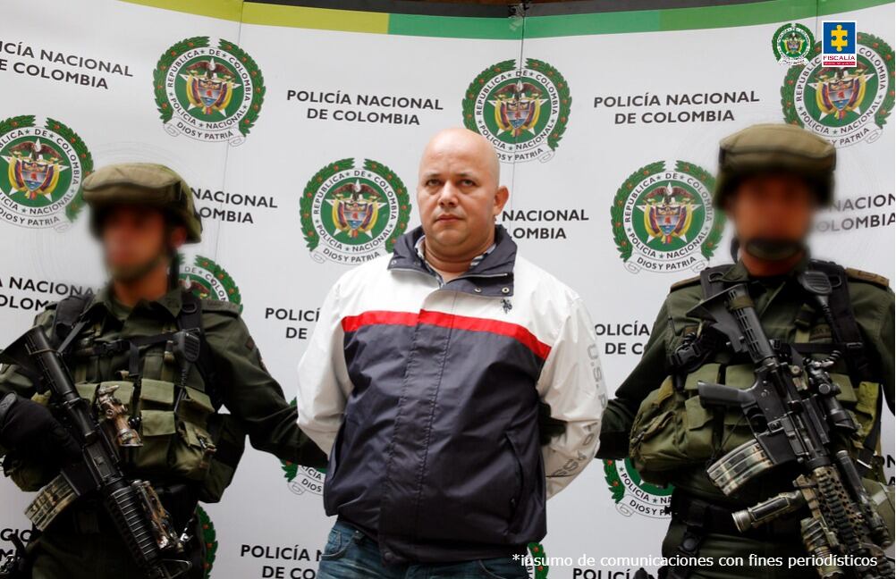 Rubén Giraldo, exjefe paramilitar capturado por la Policía.
