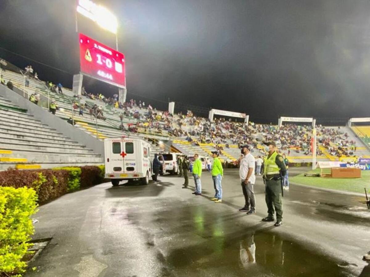 Listo dispositivo de seguridad para el partido Deportes Tolima vs Mineiro