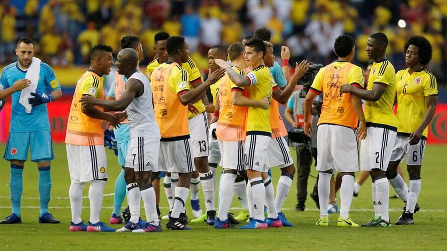 Colombia llegará cuarto en la tabla de posiciones, con 21 puntos y más uno de gol diferencia, y Ecuador quinto, con 20 puntos más cinco de gol diferencia. Foto: Agencia Reuters/Jaime Saldarriaga