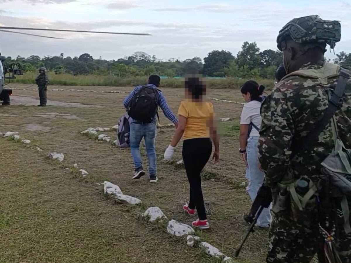 Ejército Nacional rescató menor de edad reclutada por disidencias en Santa Rosa del Sur, Bolívar