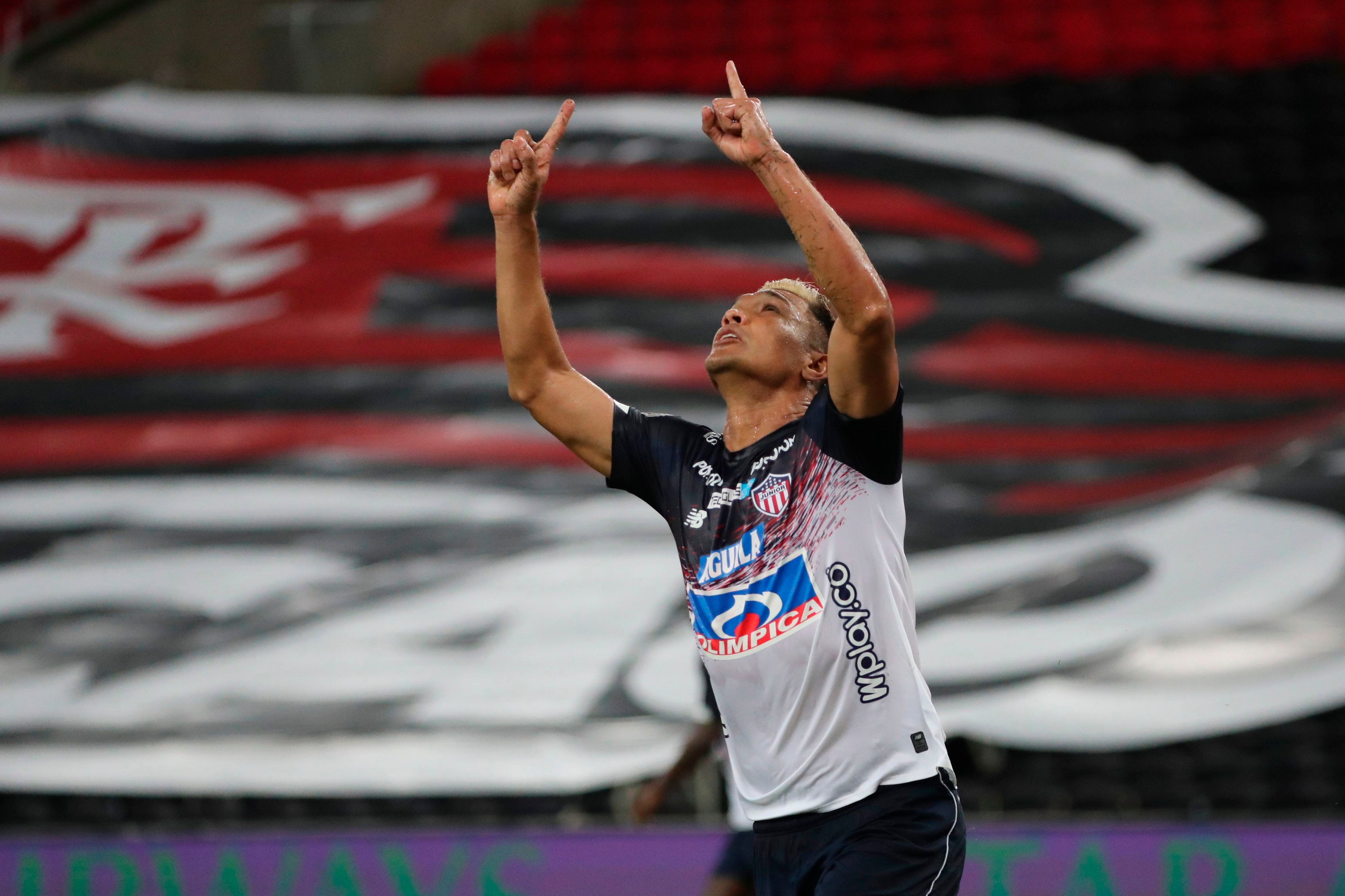 Teófilo Gutiérrez ha conquistado cinco títulos con la camiseta del Junior de Barranquilla. (Photo by SERGIO MORAES / various sources / AFP) (Photo by SERGIO MORAES/AFP via Getty Images)