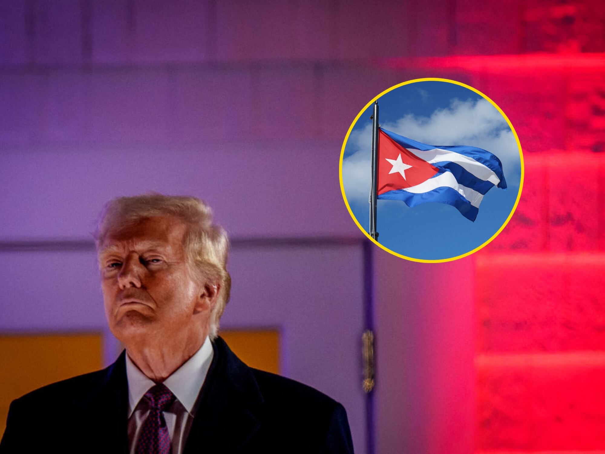 El presidente Donald Trump y Cuba. Fotos: Getty Images.