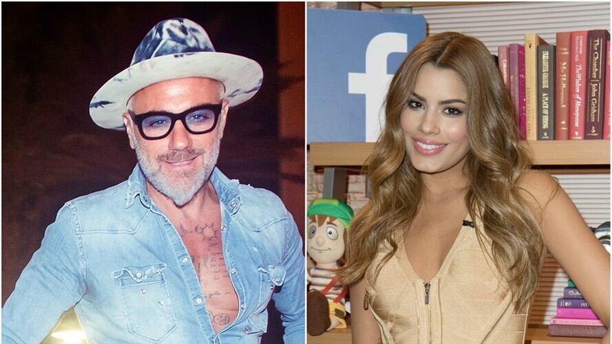 Gianluca Vacchi y Ariadna Gutiérrez . Foto: Getty Images.