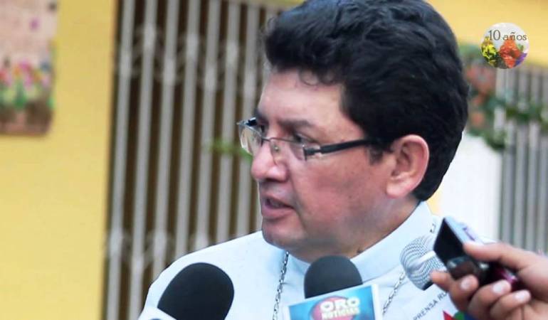 El obispo de Tibú Monseñor Omar Sánchez,