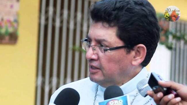 El obispo de Tibú Monseñor Omar Sánchez,