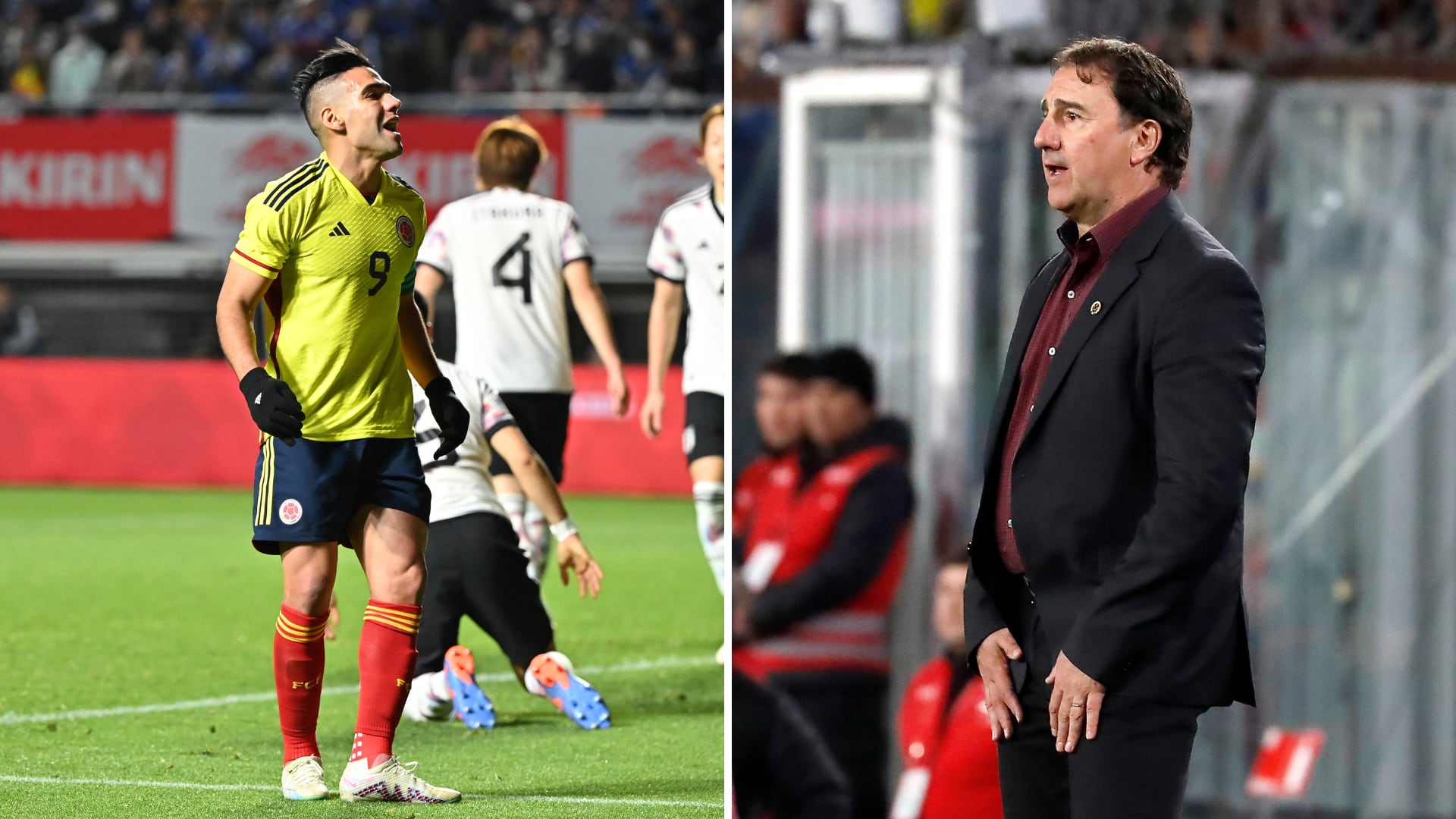 Falcao y Néstor Lorenzo, selección Colombia