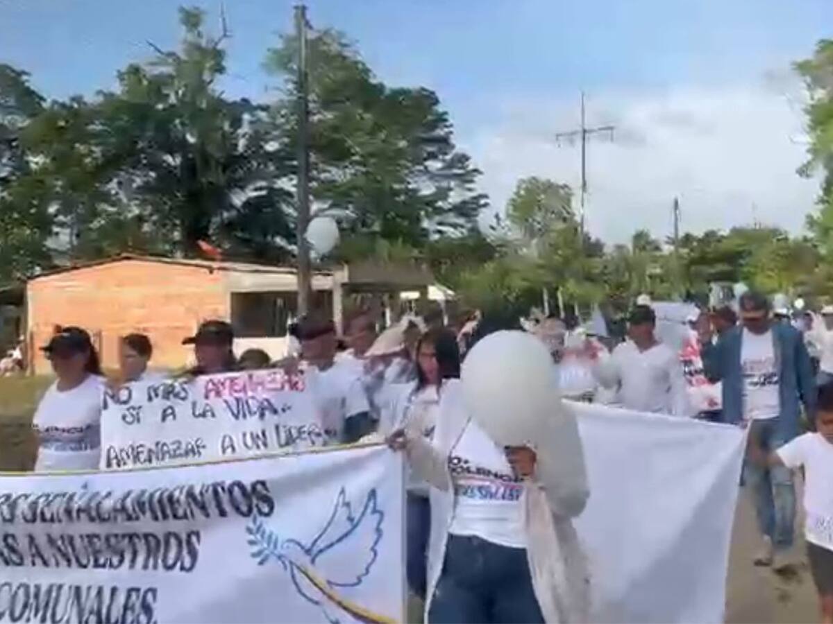 Comunidades marchan para exigir la paz en el Catatumbo