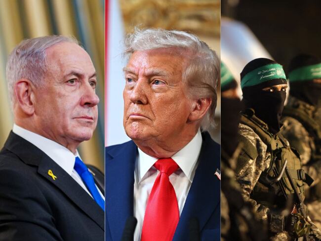 Benjamín Netanyahu. Donald Trump. Hamás.